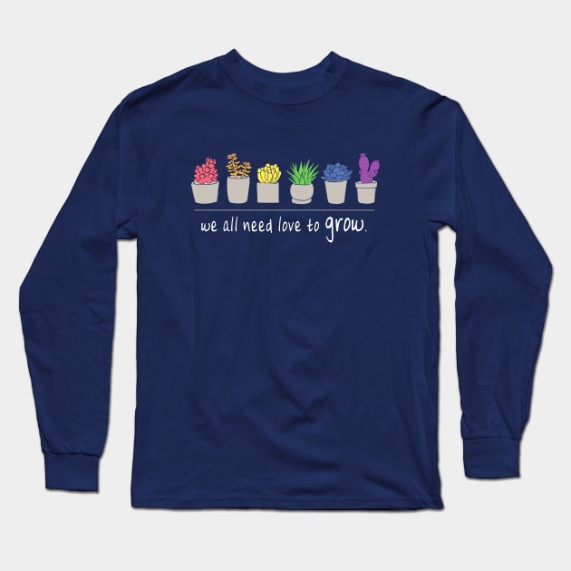 Succulent Pride Long Sleeve T-Shirt by meganrenaeart